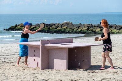 Fish Ping Pong, Rockaway Beach, New York.
Between Tides, Public Art Fund 2026